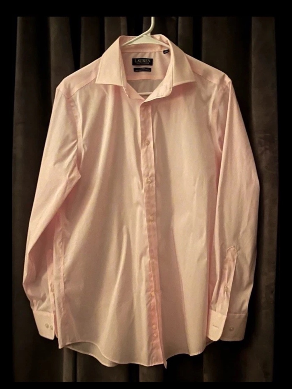 LAUREN Ralph Lauren Dress Suit Shirt Slim Fit Performance Stretch 15 1/2; 32/33
